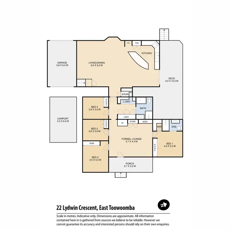Floorplan of Homely house listing, 22 Lydwin Crescent, East Toowoomba QLD 4350