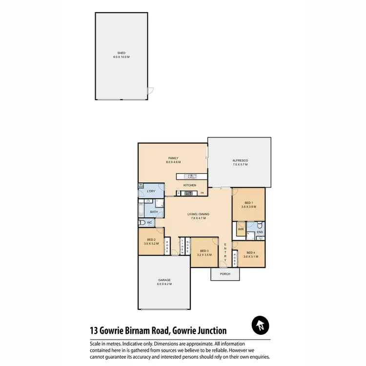 Floorplan of Homely house listing, 13 Gowrie-Birnam Road, Gowrie Junction QLD 4352