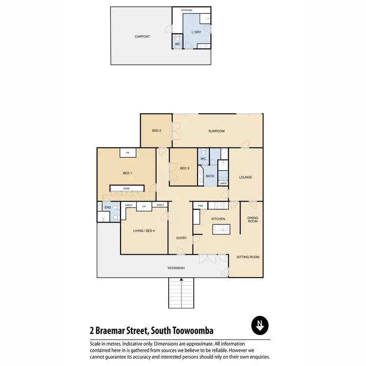 Floorplan of Homely house listing, 2 Braemar Street, South Toowoomba QLD 4350
