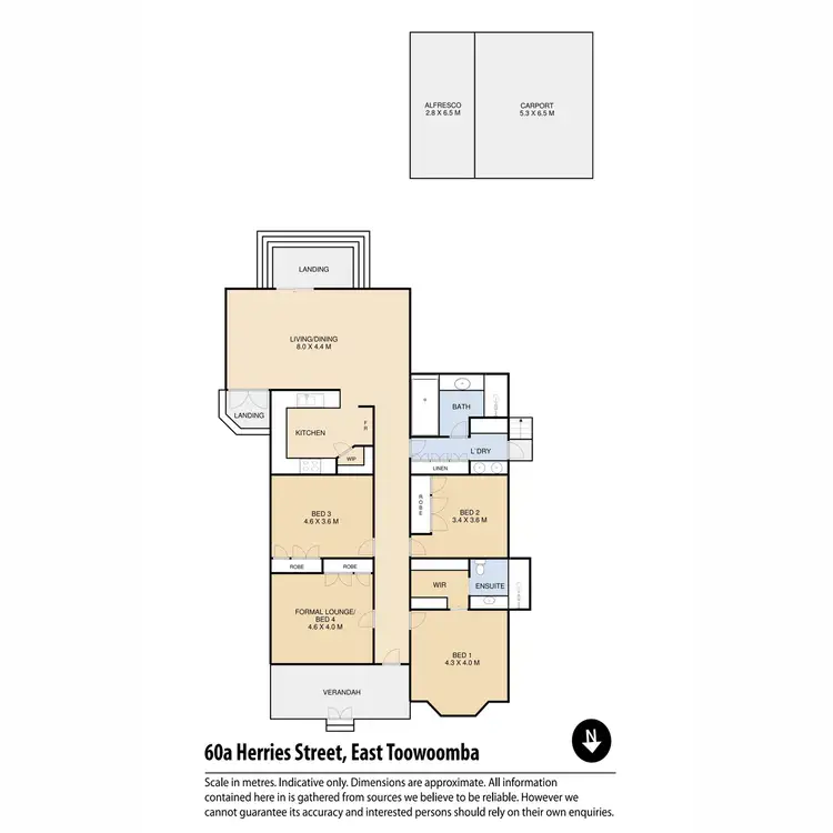 Floorplan of Homely house listing, 60A Herries Street, East Toowoomba QLD 4350