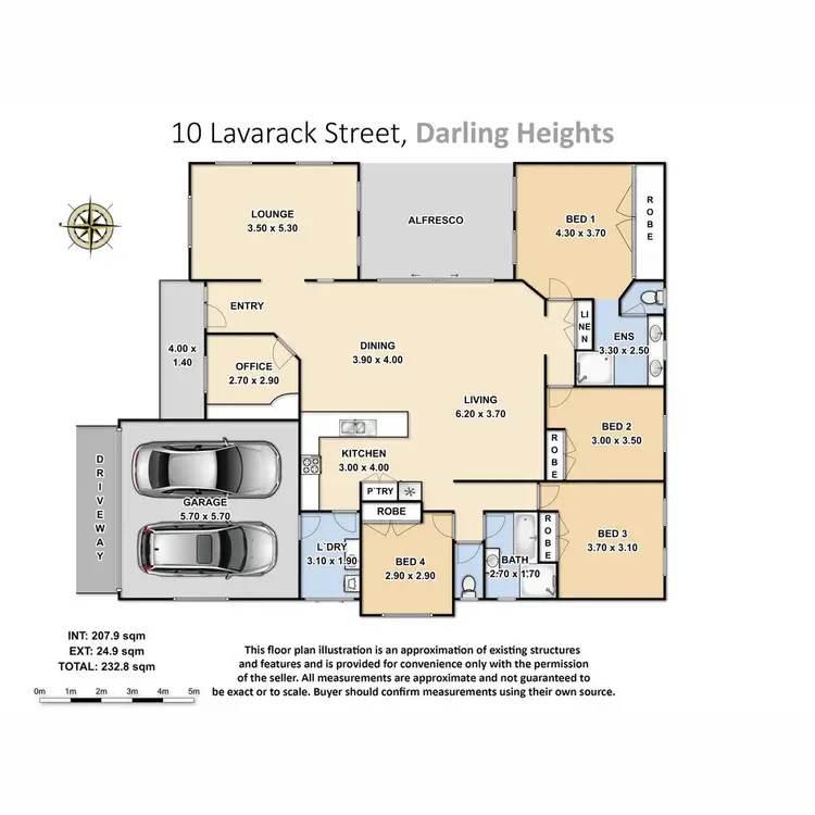 Floorplan of Homely house listing, 10 Lavarack Street, Darling Heights QLD 4350