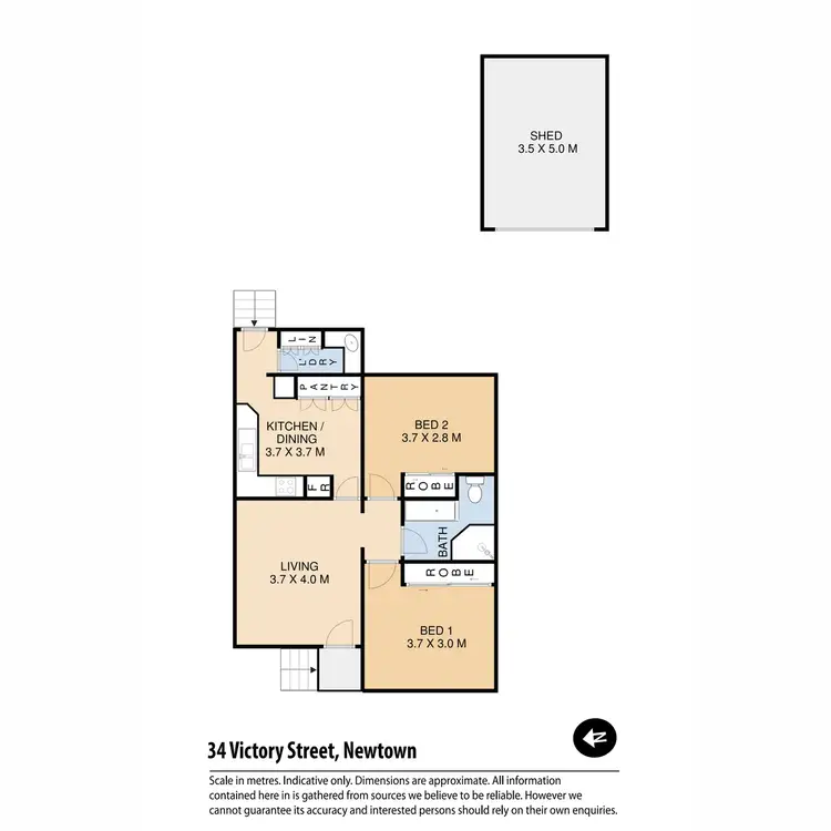 Floorplan of Homely house listing, 34 Victory Street, Newtown QLD 4350