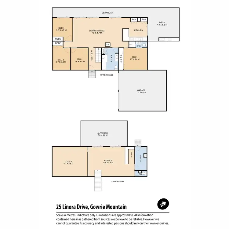 Floorplan of Homely house listing, 25 Linora Drive, Gowrie Mountain QLD 4350
