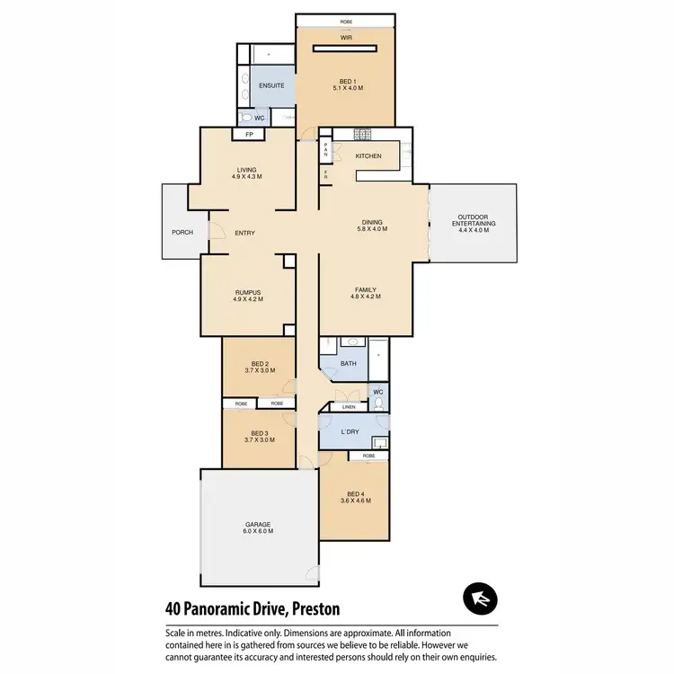 Floorplan of Homely house listing, 40 Panoramic Drive, Preston QLD 4352