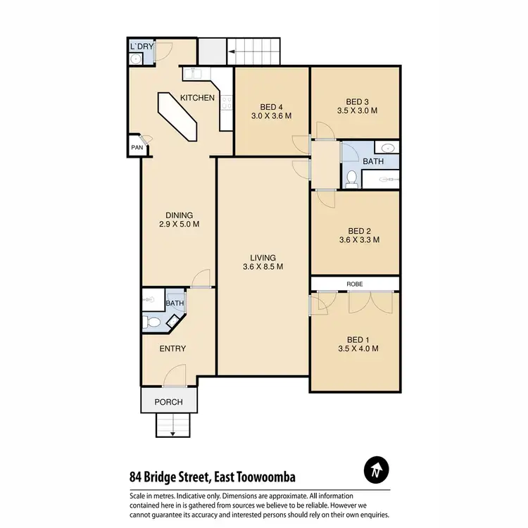 Floorplan of Homely house listing, 84 Bridge Street, East Toowoomba QLD 4350