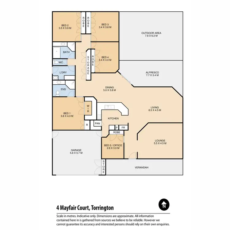 Floorplan of Homely house listing, 4 Mayfair Court, Torrington QLD 4350