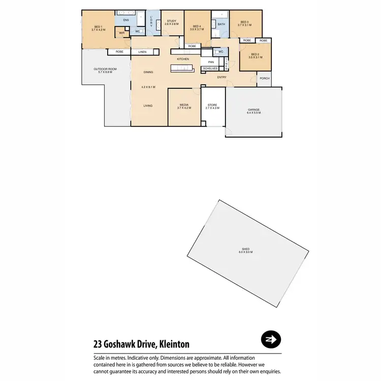 Floorplan of Homely house listing, 23 Goshawk Drive, Kleinton QLD 4352