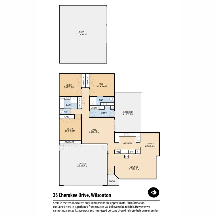Floorplan of Homely house listing, 23 Cherokee Drive, Wilsonton QLD 4350