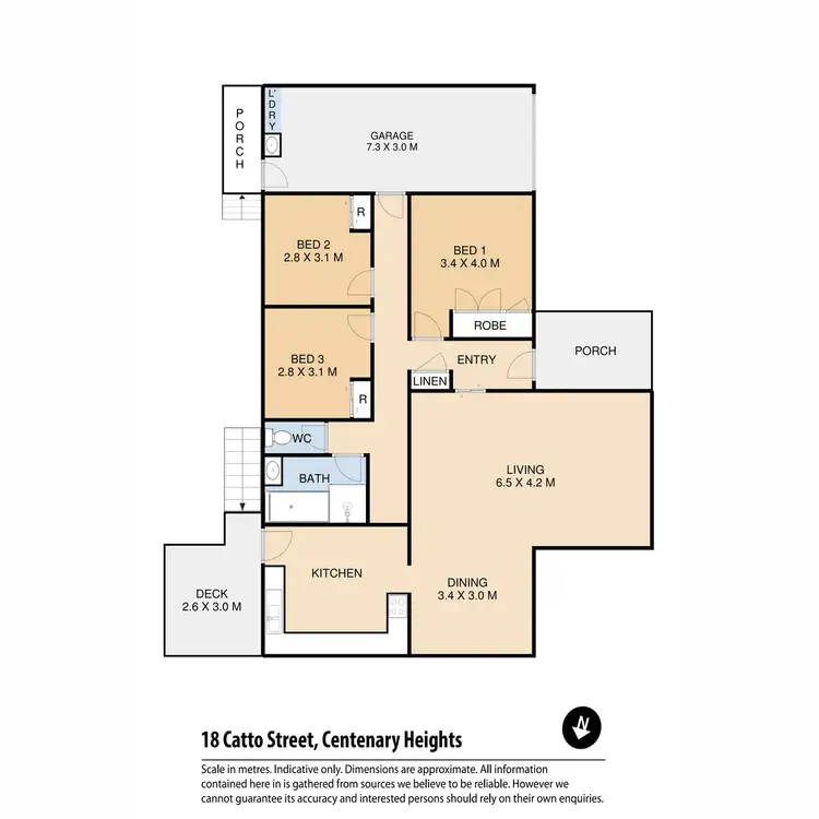 Floorplan of Homely house listing, 18 Catto Street, Centenary Heights QLD 4350