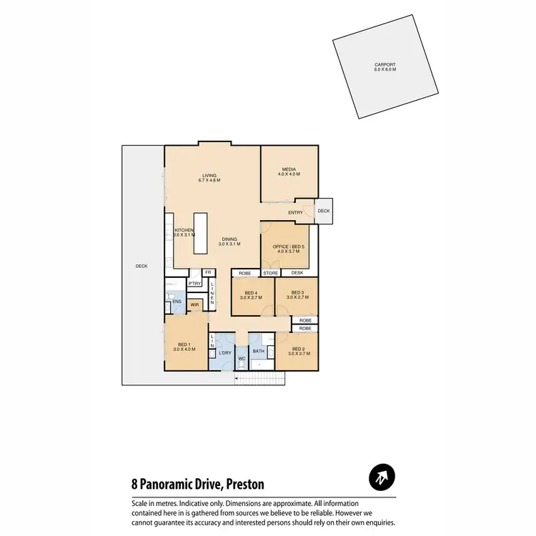 Floorplan of Homely house listing, 8 Panoramic Drive, Preston QLD 4352