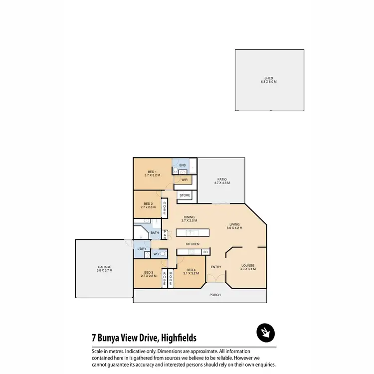 Floorplan of Homely house listing, 7 Bunya View Drive, Highfields QLD 4352