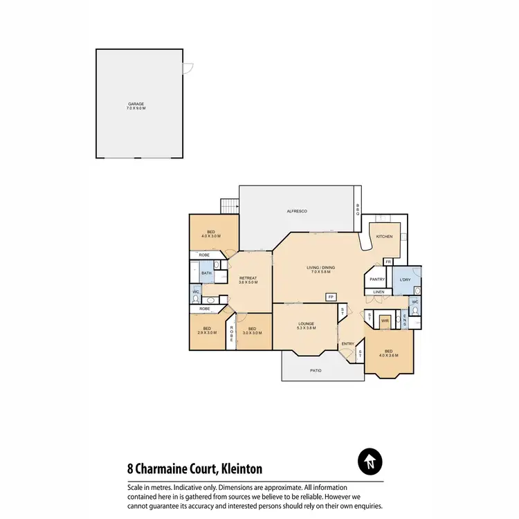 Floorplan of Homely house listing, 8 Charmaine Court, Kleinton QLD 4352
