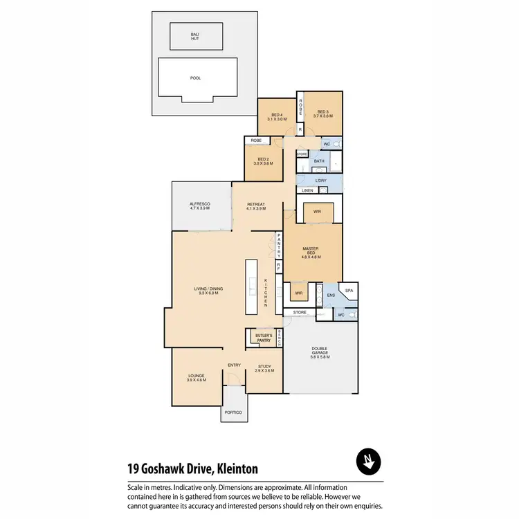 Floorplan of Homely house listing, 19 Goshawk Drive, Kleinton QLD 4352