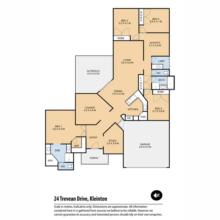 Floorplan of Homely house listing, 24 Trevean Drive, Kleinton QLD 4352