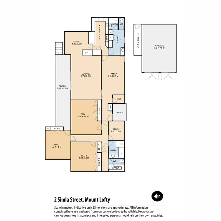 Floorplan of Homely house listing, 2 Simla Street, Mount Lofty QLD 4350