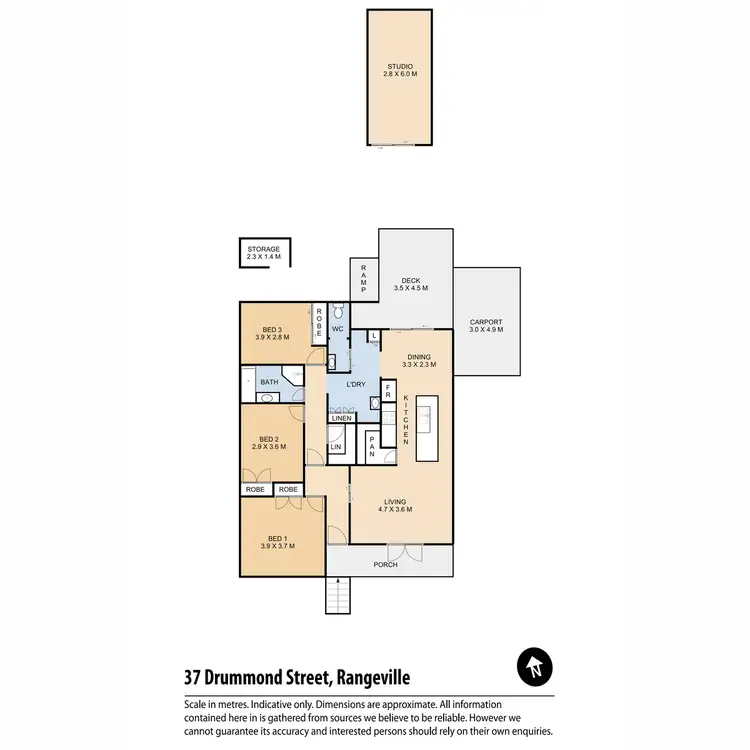Floorplan of Homely house listing, 37 Drummond Street, Rangeville QLD 4350