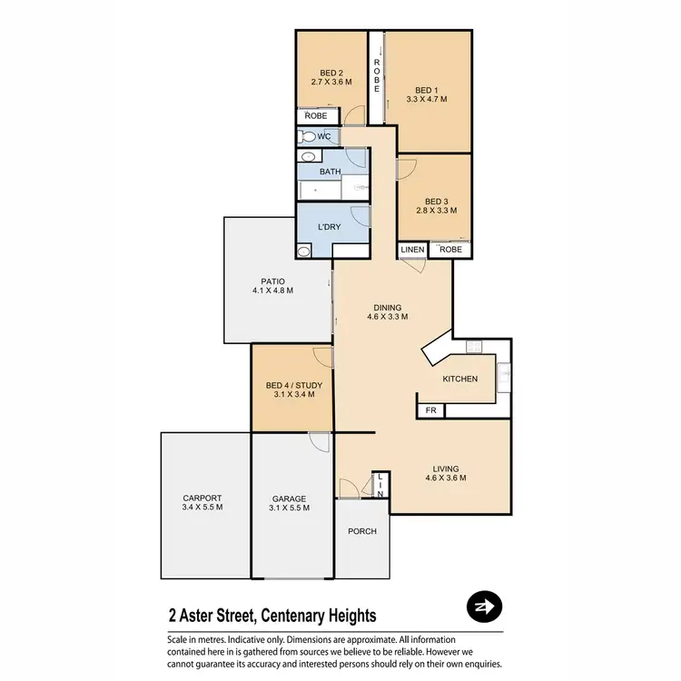 Floorplan of Homely house listing, 2 Aster Street, Centenary Heights QLD 4350