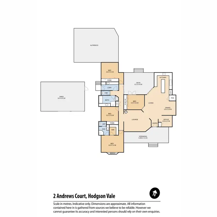Floorplan of Homely house listing, 2 Andrews Court, Hodgson Vale QLD 4352