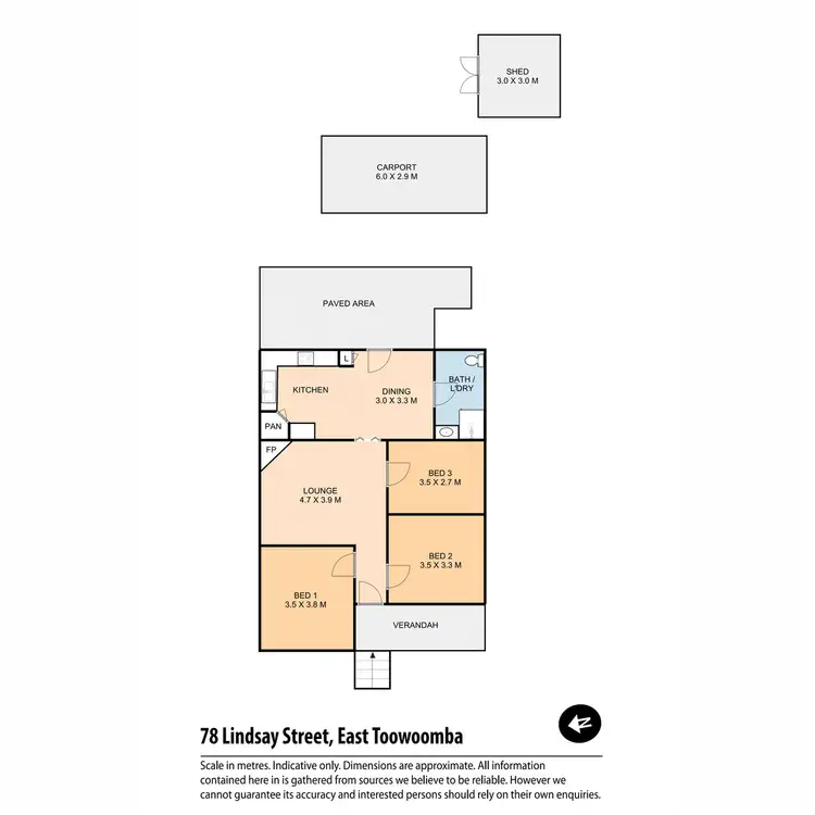Floorplan of Homely house listing, 78 Lindsay Street, East Toowoomba QLD 4350