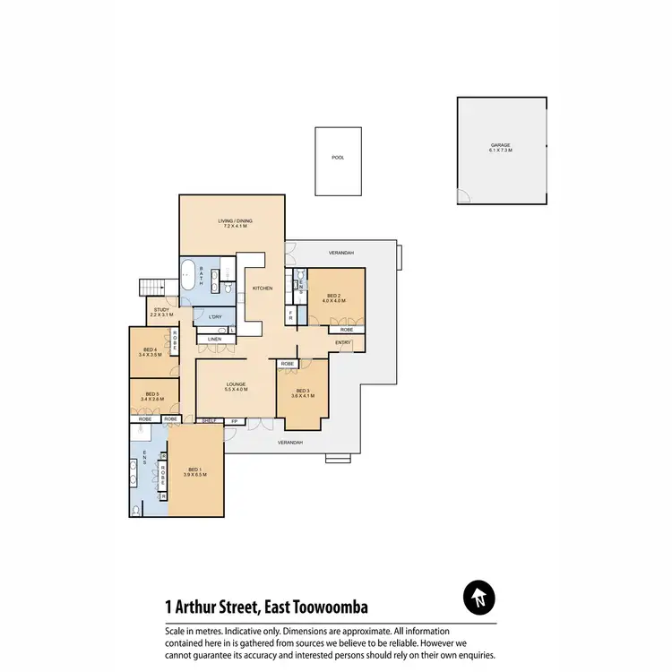Floorplan of Homely house listing, 1 Arthur Street, East Toowoomba QLD 4350