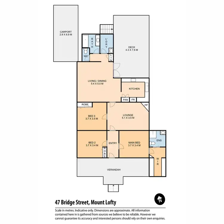 Floorplan of Homely house listing, 47 Bridge Street, Mount Lofty QLD 4350