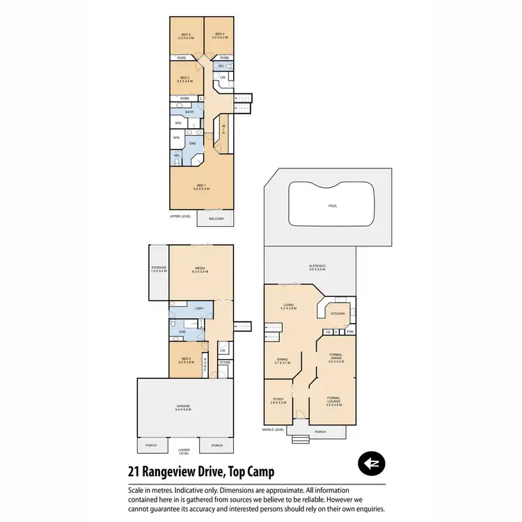 Floorplan of Homely house listing, 21 Rangeview Drive, Top Camp QLD 4350