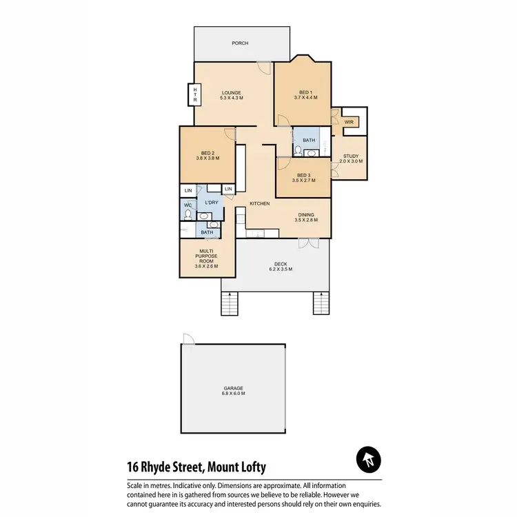 Floorplan of Homely house listing, 16 Rhyde Street, Mount Lofty QLD 4350