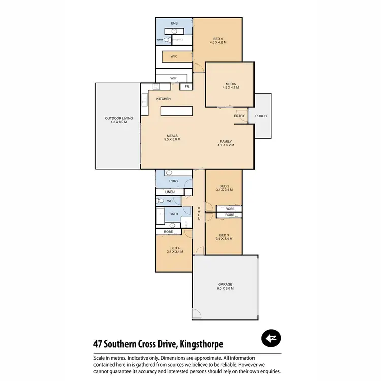 Floorplan of Homely house listing, 47 Southern Cross Drive, Kingsthorpe QLD 4400