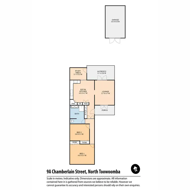 Floorplan of Homely house listing, 9A Chamberlain Street, North Toowoomba QLD 4350