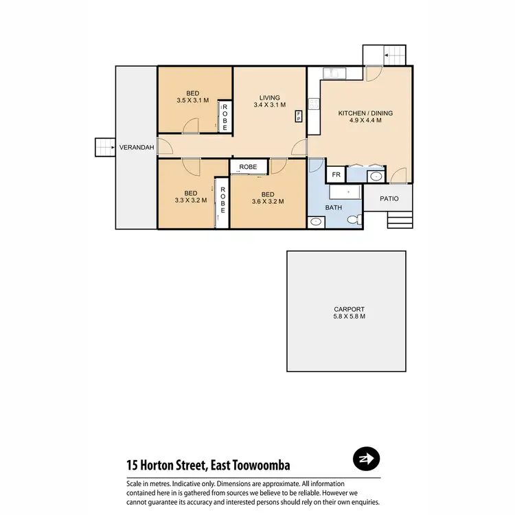 Floorplan of Homely house listing, 15 Horton Street, East Toowoomba QLD 4350
