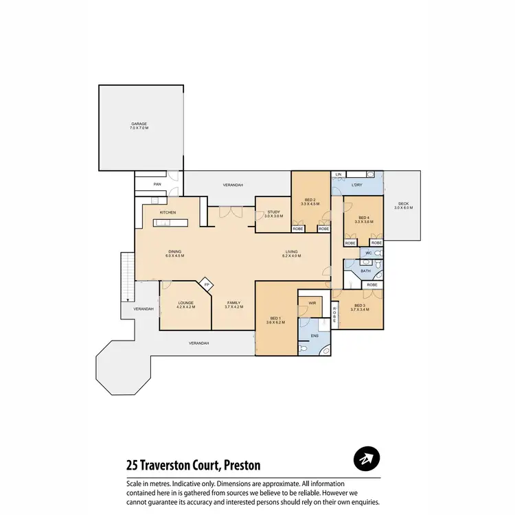 Floorplan of Homely house listing, 25 Traverston Court, Preston QLD 4352