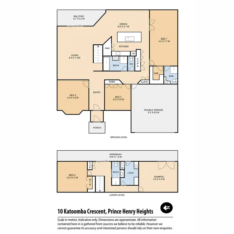 Floorplan of Homely house listing, 10 Katoomba Crescent, Prince Henry Heights QLD 4350