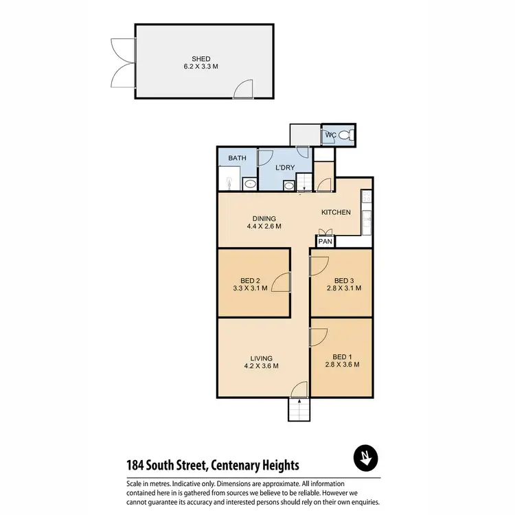 Floorplan of Homely house listing, 184 South Street, Centenary Heights QLD 4350
