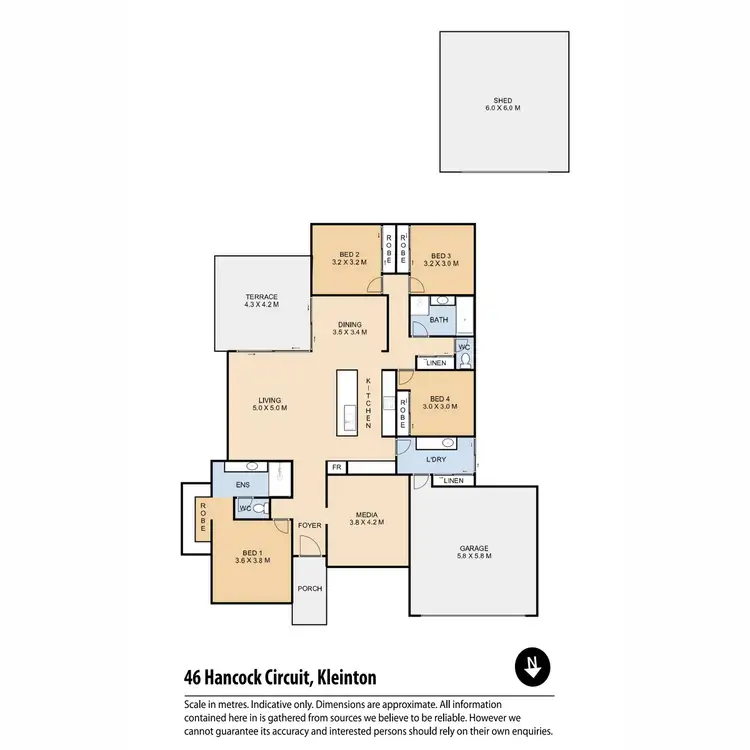 Floorplan of Homely house listing, 46 Hancock Circuit, Kleinton QLD 4352