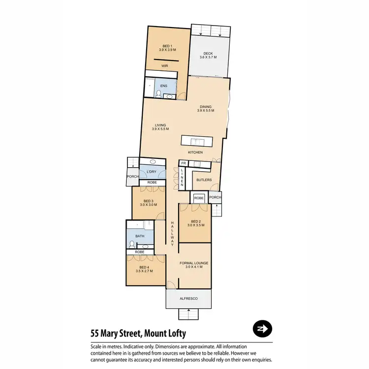 Floorplan of Homely house listing, 55 Mary Street, Mount Lofty QLD 4350