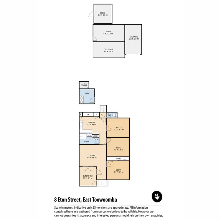 Floorplan of Homely house listing, 8 Eton Street, East Toowoomba QLD 4350
