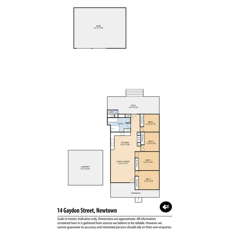 Floorplan of Homely house listing, 14 Gaydon Street, Newtown QLD 4350