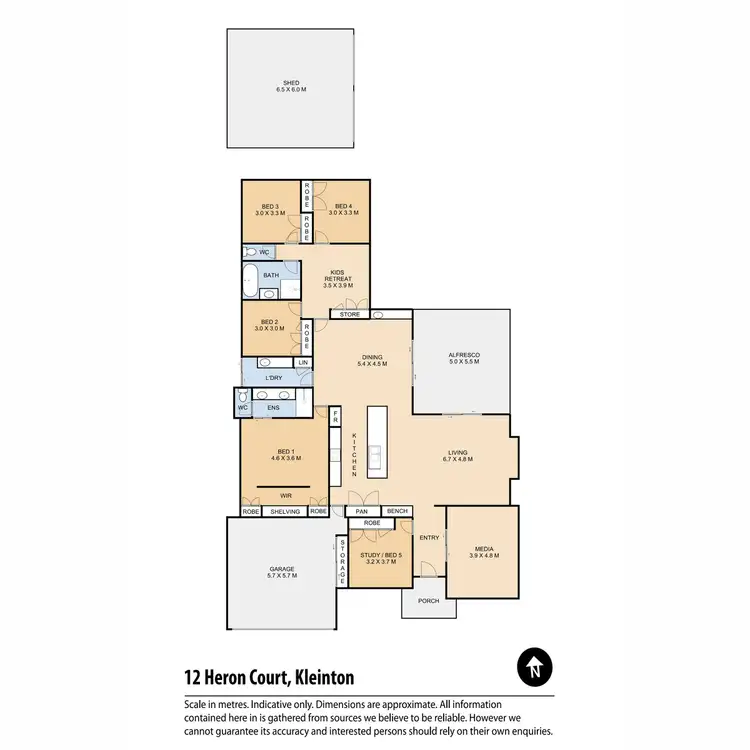 Floorplan of Homely house listing, 12 Heron Court, Kleinton QLD 4352