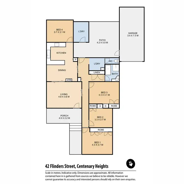 Floorplan of Homely house listing, 42 Flinders Street, Centenary Heights QLD 4350