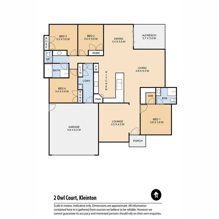 Floorplan of Homely house listing, 2 Owl Court, Kleinton QLD 4352
