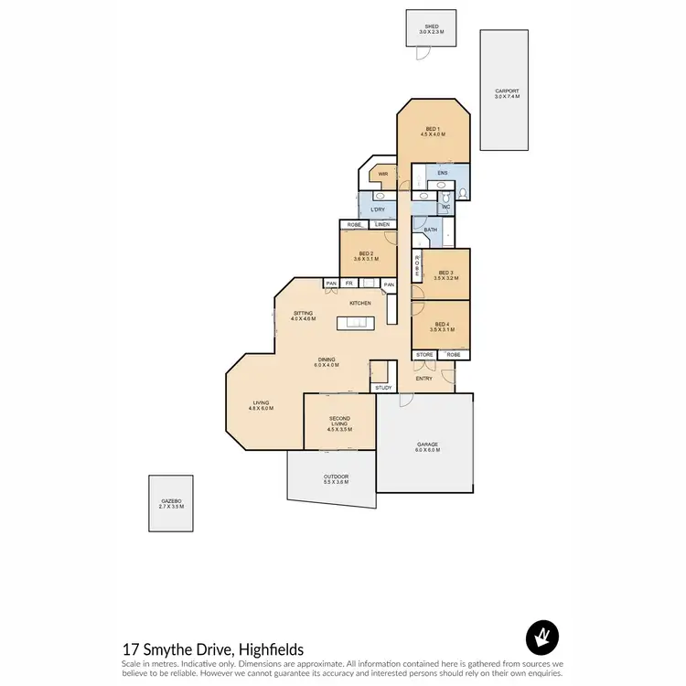 Floorplan of Homely house listing, 17 Smythe Drive, Highfields QLD 4352