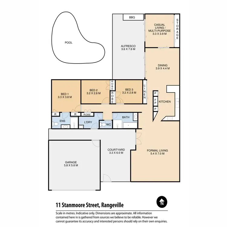 Floorplan of Homely house listing, 11 Stanmoore Street, Rangeville QLD 4350