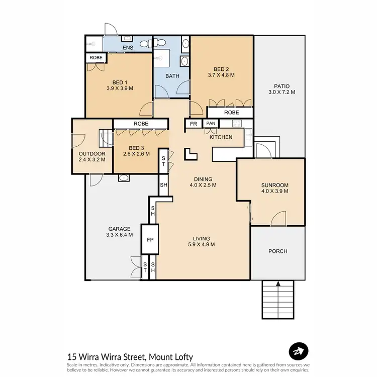 Floorplan of Homely house listing, 15 Wirra Wirra Street, Mount Lofty QLD 4350