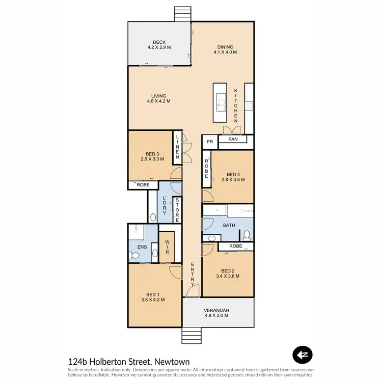 Floorplan of Homely house listing, 124B Holberton Street, Newtown QLD 4350