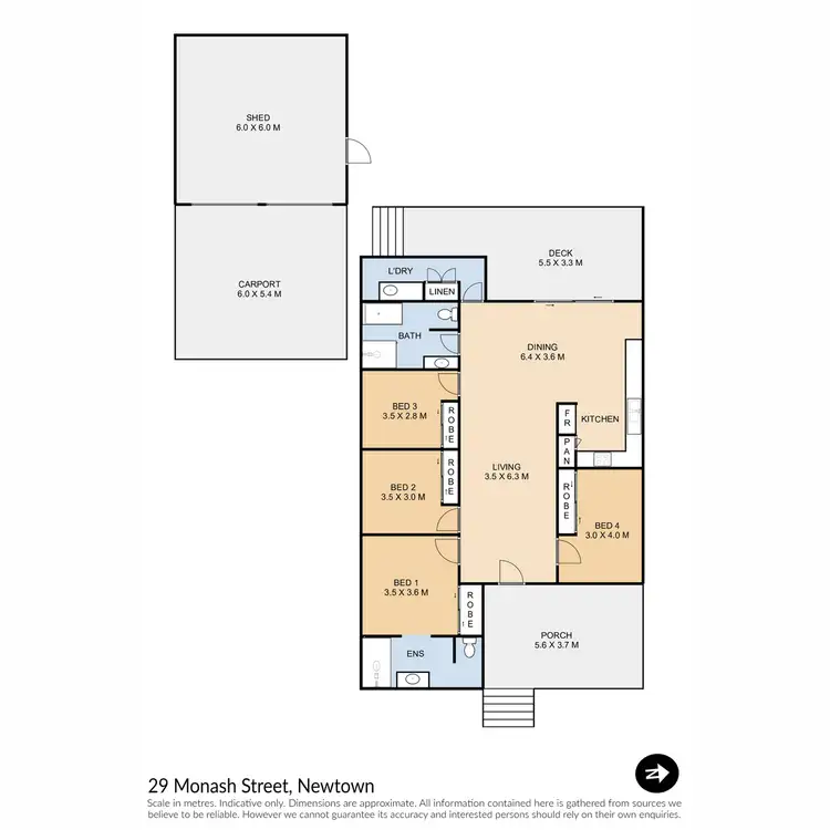 Floorplan of Homely house listing, 29 Monash Street, Newtown QLD 4350