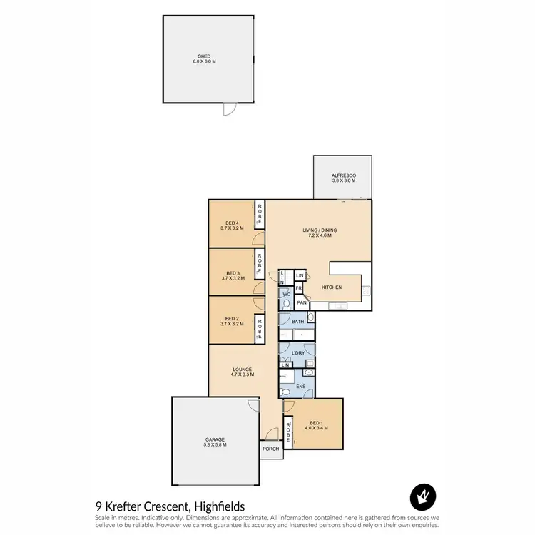 Floorplan of Homely house listing, 9 Krefter Crescent, Highfields QLD 4352