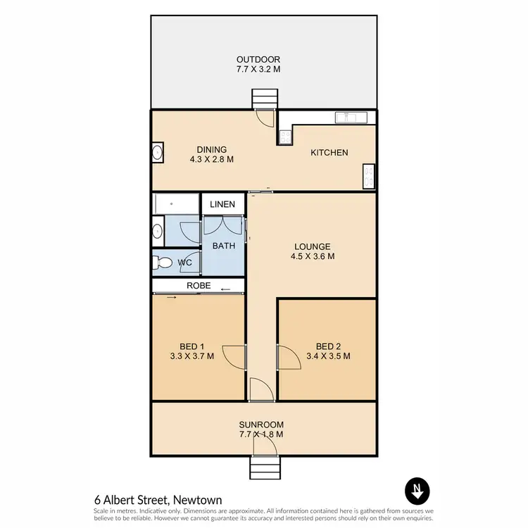 Floorplan of Homely house listing, 6 Albert Street, Newtown QLD 4350