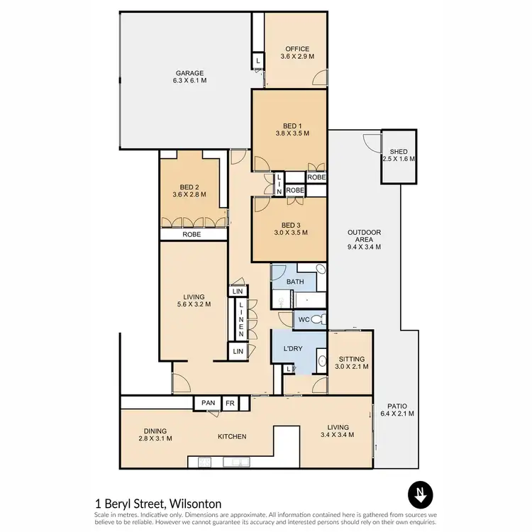 Floorplan of Homely house listing, 1 Beryl Street, Wilsonton QLD 4350