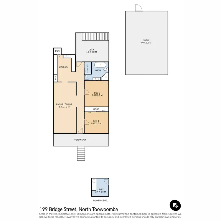 Floorplan of Homely house listing, 199 Bridge Street, North Toowoomba QLD 4350