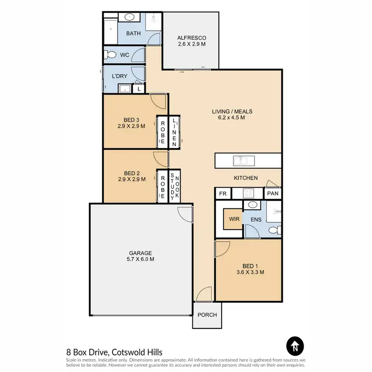 Floorplan of Homely house listing, 8 Box Drive, Cotswold Hills QLD 4350